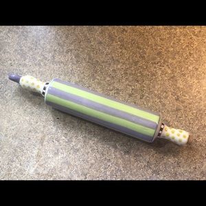 Mackenzie-Childs ceramic rolling pin
